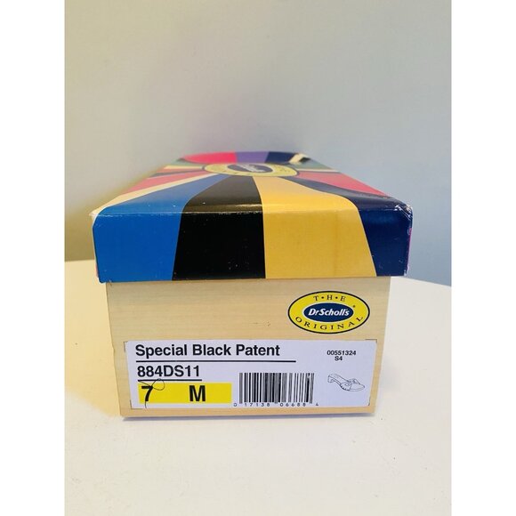 Dr Scholls Women Size 7 Exercise Clog Sandal Black Patent Leather Slide New - Picture 2 of 15